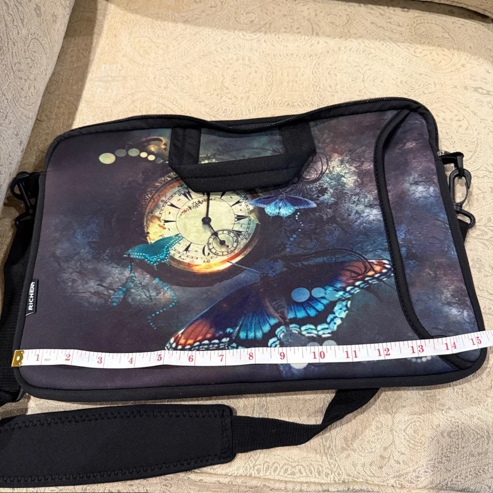 Elegant Butterfly Design Laptop and Tablet Bag Set